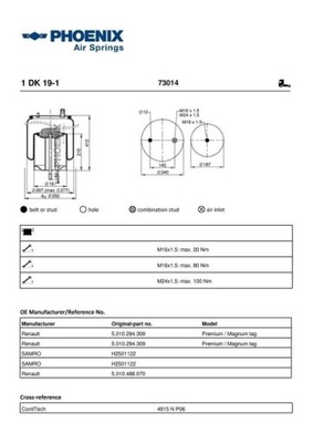 ПИЛЬОВИК RVI PHOENIX КОМПЛЕКТ.