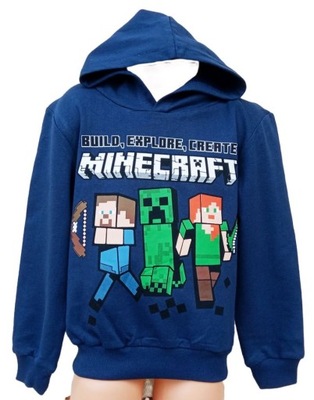 Super bluza minecraft z kapturem 128