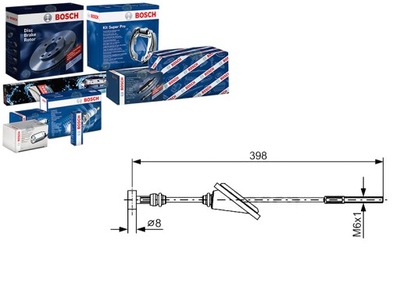 BOSCH ТРОС ТРОС ГАЛЬМА РУЧНОГО BOSCH 46410020