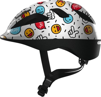 Kask dziecięcy ABUS SMOOTY 2.0 white smiley S