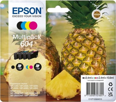 TUSZ DO DRUKARKI EPSON INK 604 4 SZT ZESTAW