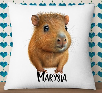 Poduszka z kapibarą + Imię!!!