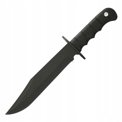 Nóż wojskowy taktyczny Mil-Tec Combat Knife Bowie czarny z kaburą