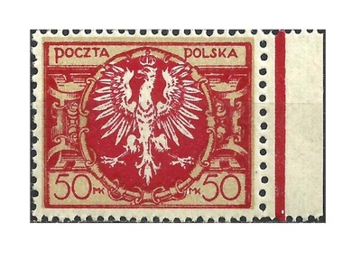 1921 Polska Fi.136 ** DUŻY ORZEŁ gwar. PZF
