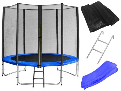 wytrzymała TRAMPOLINA OGRODOWA z siatką 244cm