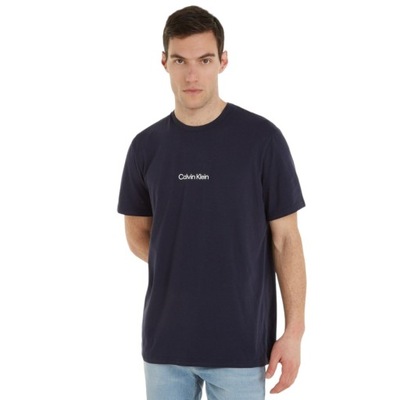 CALVIN KLEIN KOSZULKA MĘSKA T-SHIRT CREW GRANAT L