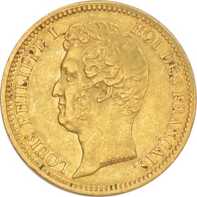 21.FRANCJA, LUDWIK FILIP, 20 FRANKÓW 1831 A