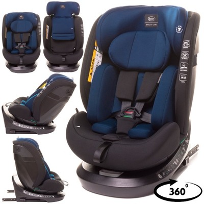 FOTELIK SAMOCHODOWY 2w1 OBROTOWY 0-36 KG TOP TETHER 0-150 cm ISOFIX i-SIZE