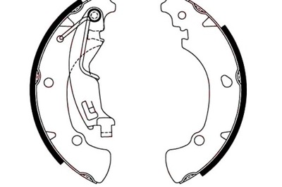 TRW BRAKE SHOES BRAKE SET REAR FIAT GRANDE PUNTO, - milautoparts-fr.ukrlive.com