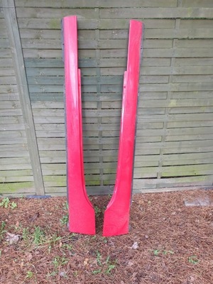 Mazda mx-5 nc 06-09 накладки порогові червоні фото №1