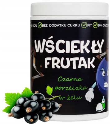 FIT DŻEM CZARNA PORZECZKA BEZ CUKRU 1100g WIĘKSZA PUSZKA