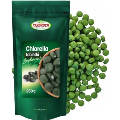 CHLORELLA TABLETKI 250g 1000szt OCZYSZCZANIE ODPORNOŚĆ | TARGROCH