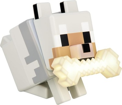 MINECRAFT LAMPKA GLOBUDDIES - WILK (WYSOKOŚĆ: 14,30 CM) / MINECRAFT WOLF GL
