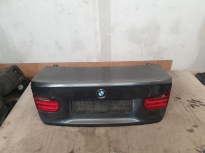 Bmw f30 кришка багажника задня комплектна камера лампи петлі фото №1