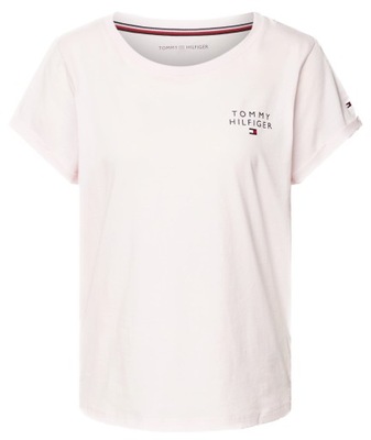 T-shirt damski TOMMY HILFIGER różowy z logo