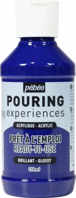 Pebeo Pouring Experiences farba 118 ml. Cyan Blue