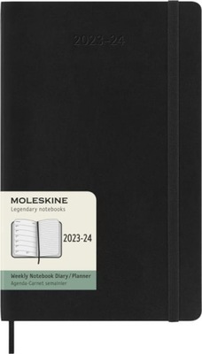 Kalendarz Moleskine tygodniowy L miękki 18M 23/24