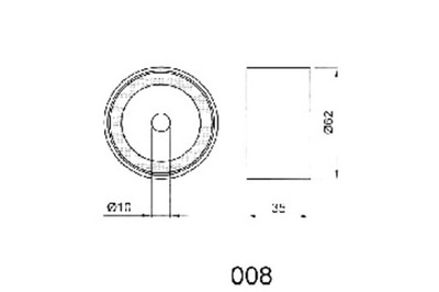 Ashika ролик ремень rozrz. chrysler 300 c 3.5 фото №1