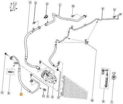 Оригинальный номер renault шланг кондиционера opel movano b фото №1