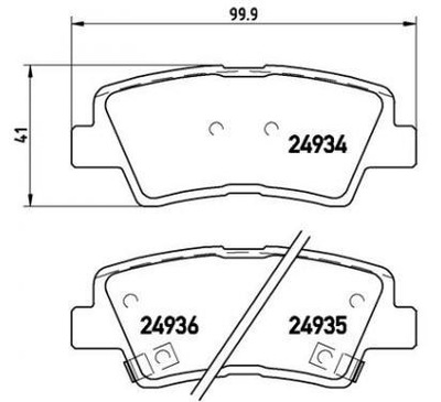 Brembo тормозные колодки тормозные hyundai beijing sonata фото №1