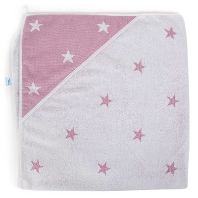 Ceba Ręcznik dla niemowlaka 100x100cm Stars Pink