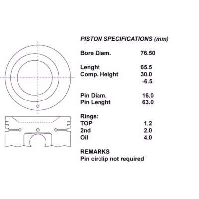 Iap quality parts 101-13058 поршень фото №1