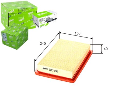 Фильтр воздуха mazda 323 1.7td 94- valeo фото №1