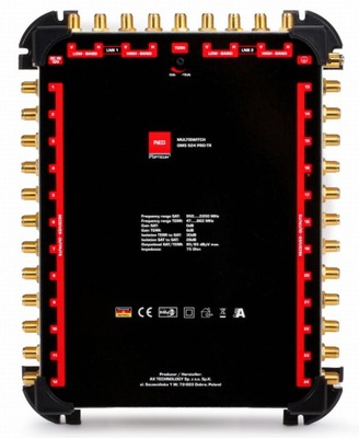 MultiSwitch 9/ 24 Wyjść Satelita DVB-T2 Astra Hotbird OPTICUM OMS Platinium