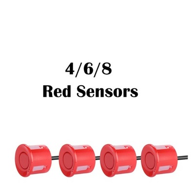 estilo de 4 sensores red sensors Detektor parkowan 
