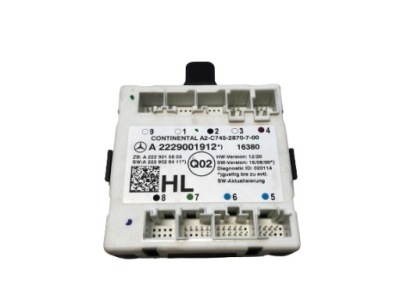 Mercedes модуль дверь s klasa w222 222 a2229001912 фото №1