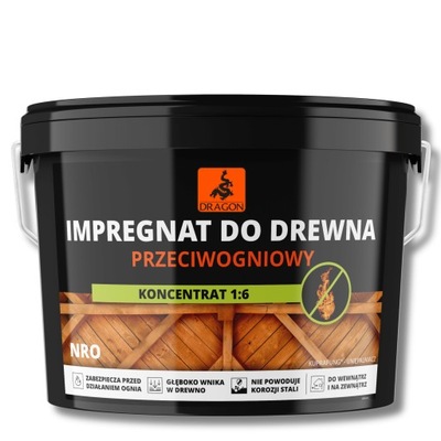 Impregnat przeciwogniowy - koncentrat 1:6 5KG DRAGON