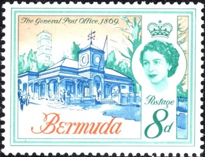 kol.bryt.Bermuda QEII 8 d.czysty **