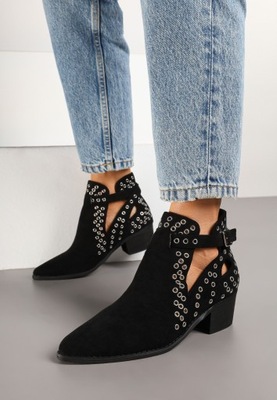 Renee Czarne Botki damskie 38 Ekozamsz