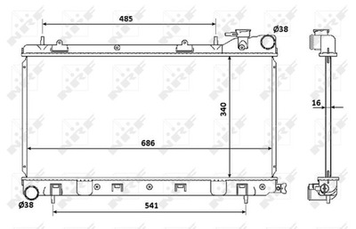 RADIATOR ENGINE SUBARU FORESTER, IMPREZA  