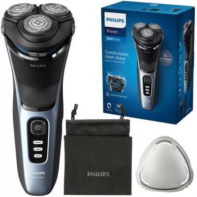 GOLARKA ELEKTRYCZNA MĘSKA PHILIPS S3343/12 SERIES 3000 TRYMER DO ZAROSTU