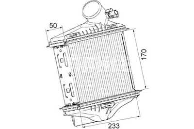 MAHLE INTERCOOLER RADUADOR AIRE DE ADMISIÓN SMART FORTWO 0.8D  