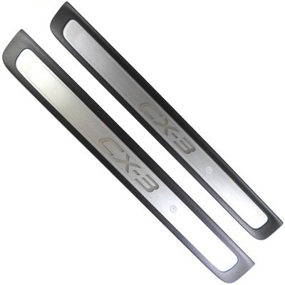 Накладки декоративные порог с подсветкой оригинал mazda cx-3 фото №1