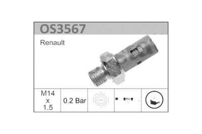 CALORSTAT BY VERNET SENSOR DE PRESIÓN ACEITES DACIA SOLENZA NISSAN  