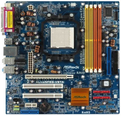 ASROCK ALIVENF6G-VSTA s.AM2 DDR2 PCIe PCI