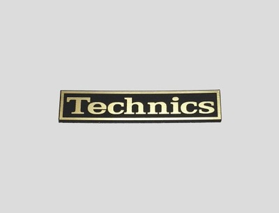 TECHNICS naklejka emblemat 64 x 13 mm * ZŁOTA