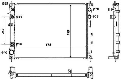 NRF RADIATOR WATER 53887  