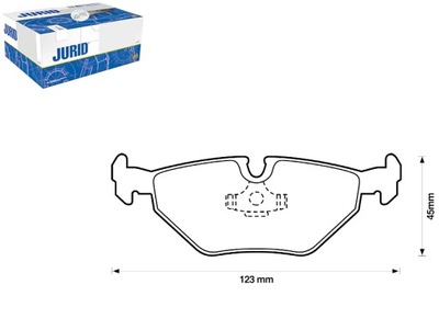 JURID КОЛОДКИ ГАЛЬМІВНІ КЕРАМІЧНІ BMW 3 (E46) Z4 (