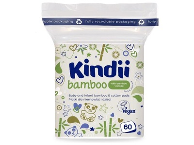Płatki dla niemowląt Kindii Bamboo 60 szt