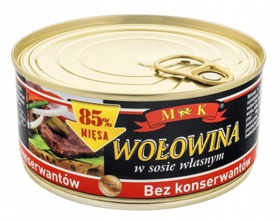 Wołowina w sosie własnym bez kons. MK 300g