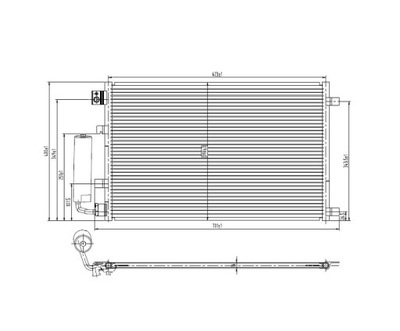 CONDENSER AIR CONDITIONER NISSAN QASHQAI 07- NEW CONDITION  