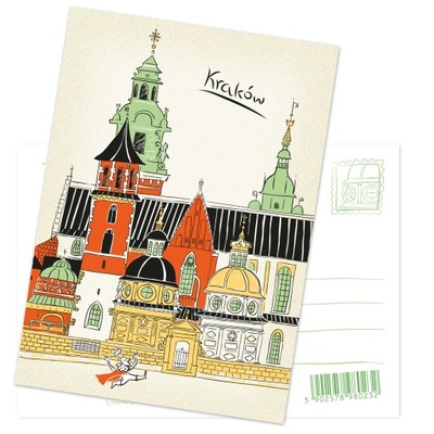 Pocztówka Kraków Katedra na Wawelu