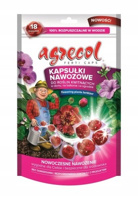 AGRECOL Nawóz kapsułki nawozowe do roślin kwitnących 18 szt 70 g