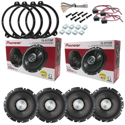 4 ALTAVOCES DE AUTOMÓVIL PIONEER PARA BMW E46 BERLIAL CUPÉ JUEGO AL PARTE DELANTERA I PARTE TRASERA  