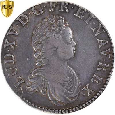 Moneta, Francja, Louis XV, Ecu aux 3 couronnes, 17
