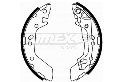 КОЛОДКИ ТОРМОЗНЫЕ TOMEX BRAKES TX 21-70